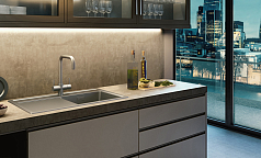 Смеситель горячей и холодной воды InSinkErator AquaHot F-H4N1-BC-1-U