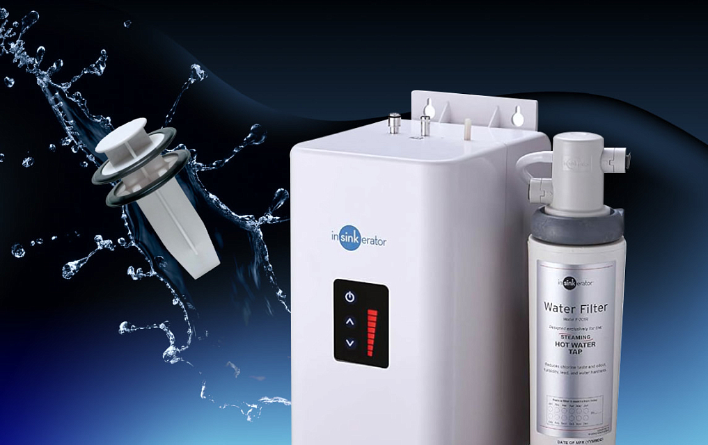 Схема встраивания для системы Aqua Hot InSinkErator ISE F-H4N1-BR-1-J